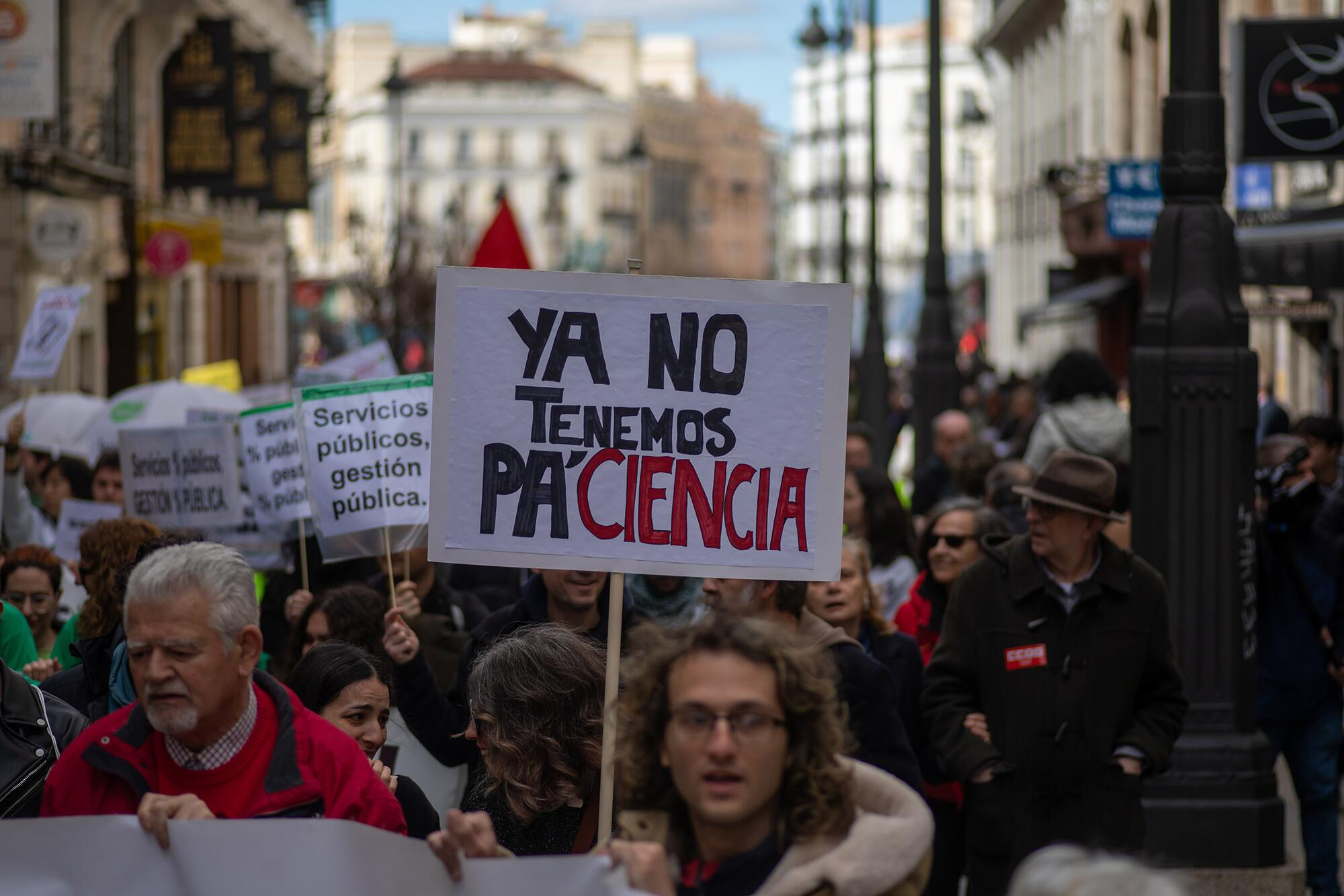 Manifestación servicios públicos 23 de marzo - 2